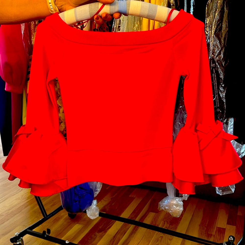 Small Forwever 21 Satin Bell Sleeves